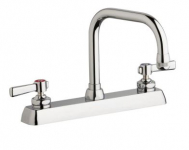 Chicago Faucets W8D-DB6AE1-369ABCP Workboard Faucet, 8''